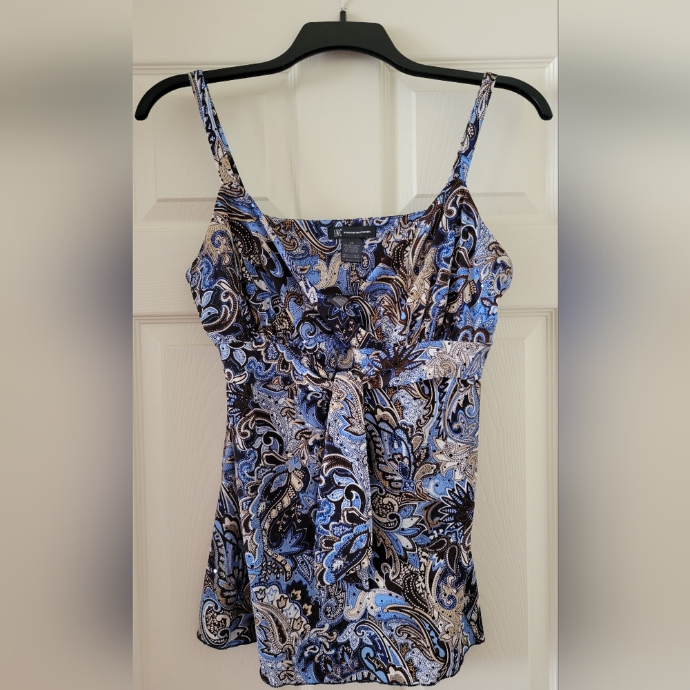 Vintage INC International Concepts XL Draped V-Neck Sleeveless Top